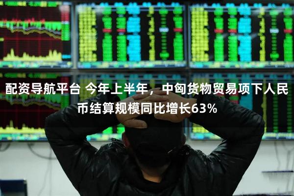 配资导航平台 今年上半年，中匈货物贸易项下人民币结算规模同比增长63%